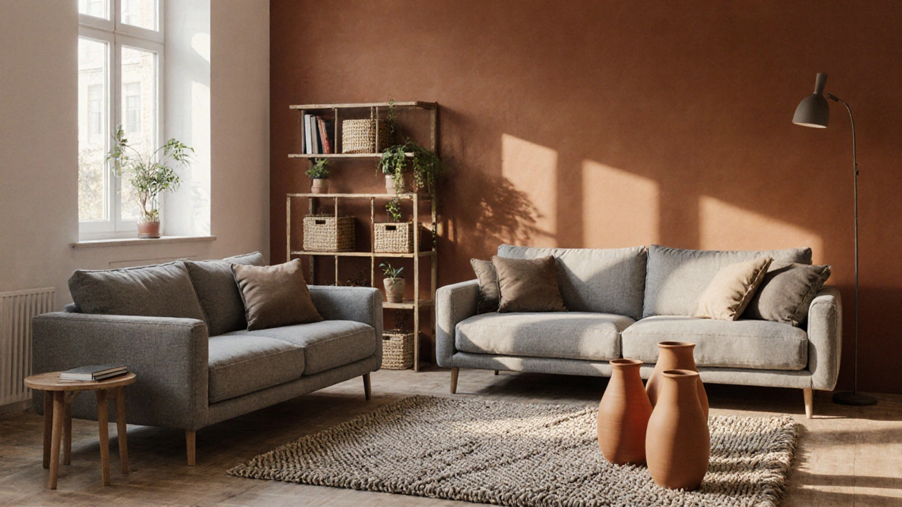 Oranžová barva v interiéru: jak použít teplo a kreativitu bez přetížení