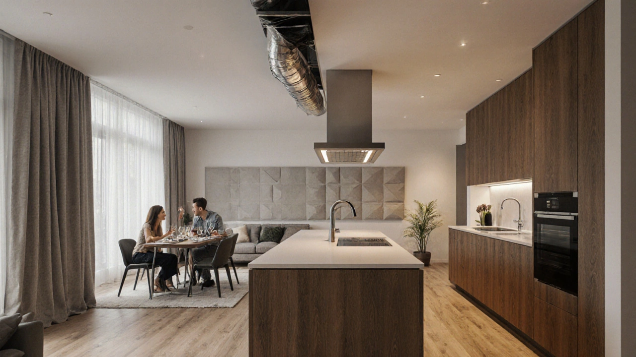 Akustika otevřené kuchyně: jak dosáhnout ticha při vaření