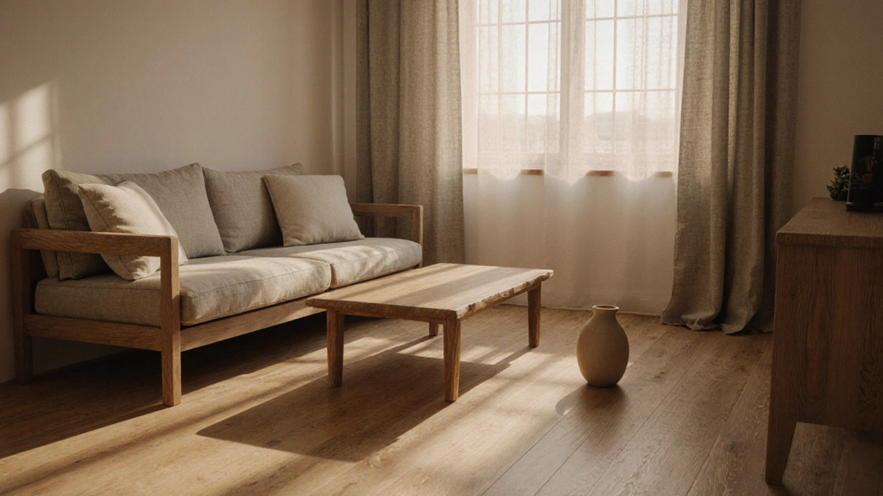 Japandi obývák: jak vytvořit klidný prostor s nízkým nábytkem a přírodními texturami