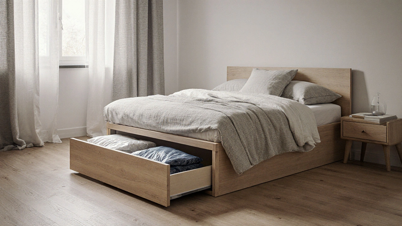 Zásuvky v posteli: jak využít ukrytý úložný prostor v malých bytích