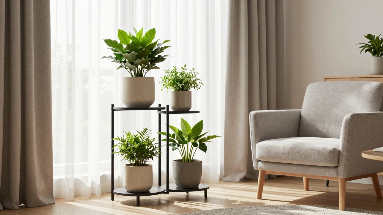 Rostlinné stojany a police: jak správně vystavit zeleně v interiéru