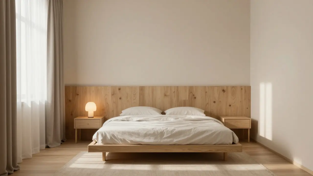 Minimalistická ložnice: jak dosáhnout klidu díky jednoduchosti