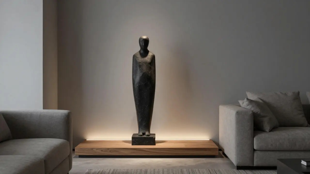 Sochy v obýváku: jak správně vybrat proporce a umístění