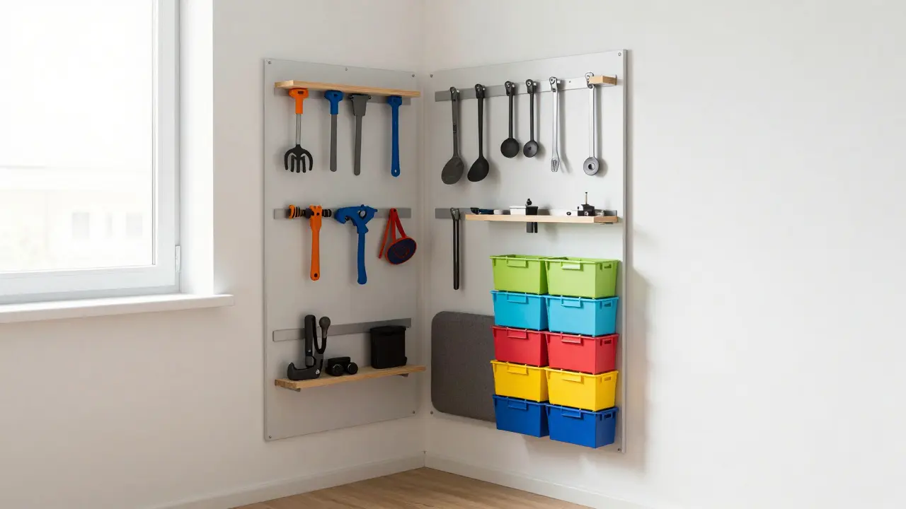 Úložné řešení pro hobby a dílnu v bytě: Jak organizovat nářadí na jen 3 m²