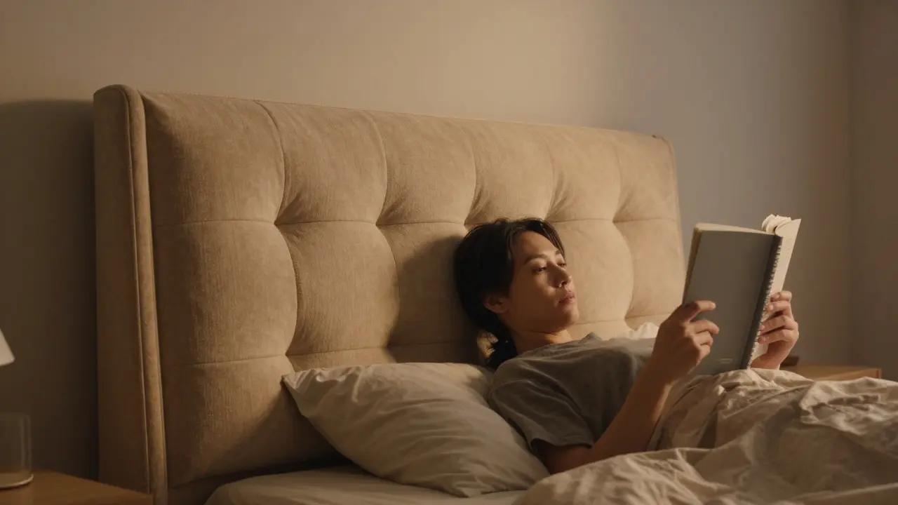 Čalouněná čela postelí: Jak zvýšit komfort a ztímit akustiku ložnice