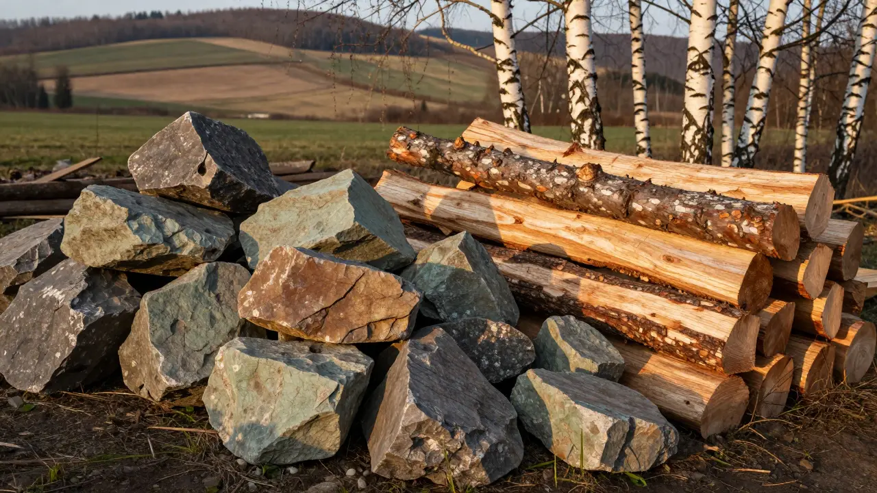 Lokální kámen a dřevo: proč šetříme dopravu i přírodu