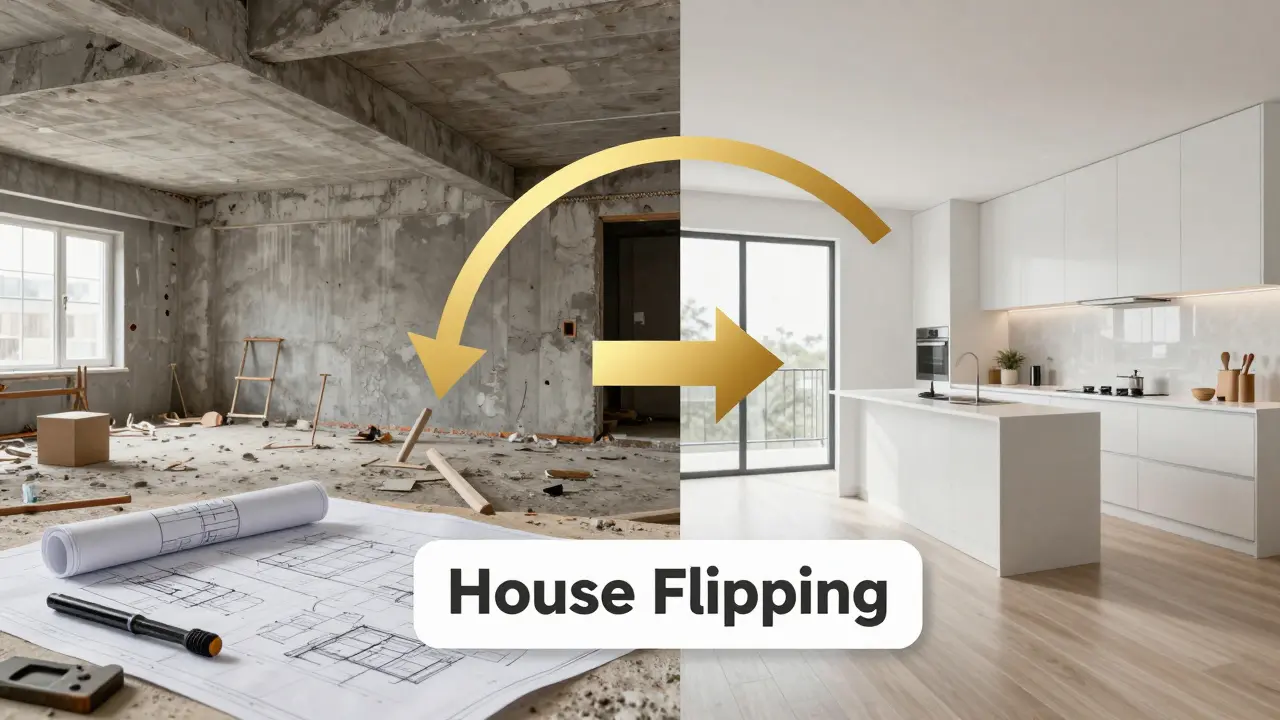 Konceptuální srovnání bytu před a po moderní rekonstrukci