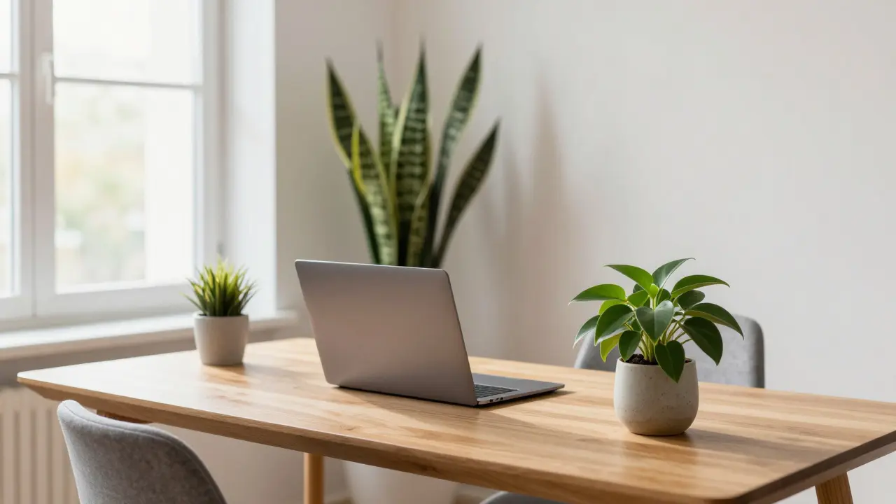 Rostliny do home office: Jak zvýšit soustředění a pohodu v domácí kanceláři