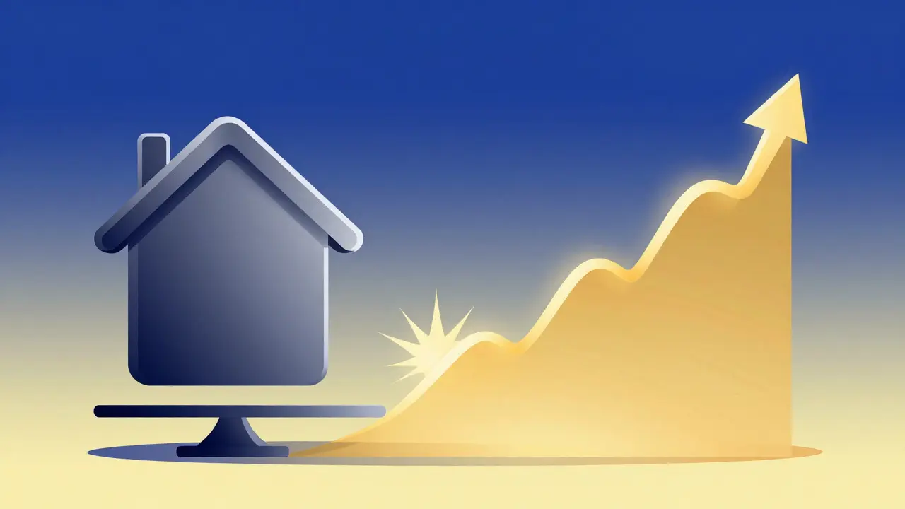 Abstract illustration of supply and demand forces colliding