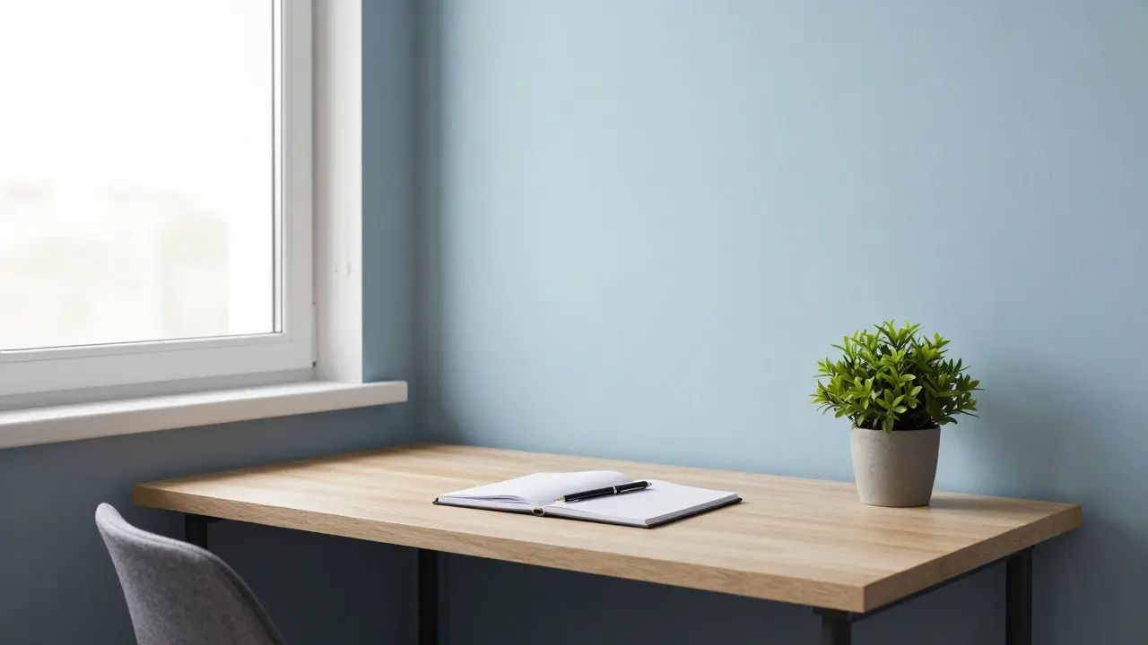 Barvy v home office: Jak správné odstíny zvýší soustředění a pracovní výkon