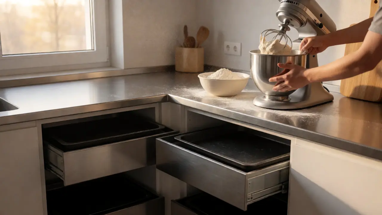 Design kuchyně pro domácí pekárnu: Průvodce ergonomií a technologiemi