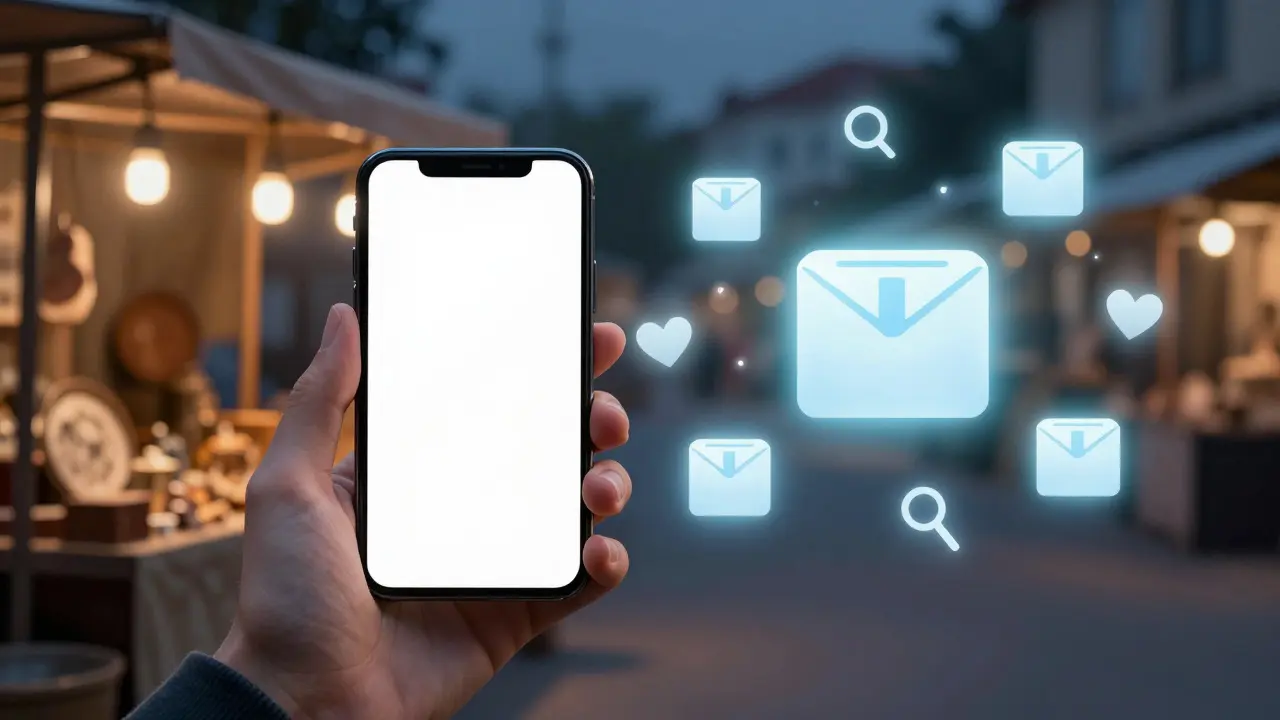 Kombinace fyzického trhu a online nákupu použitých věcí